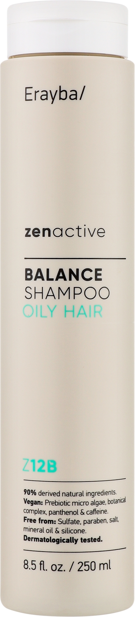 Z12B Шампунь-регулятор жирности волос серии ZEN ACTIVE 250 мл