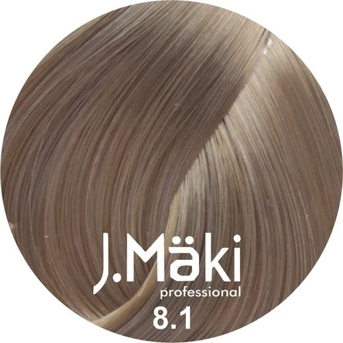 J.Maki 8.1 Пепельный светло-русый cтойкий краситель для волос